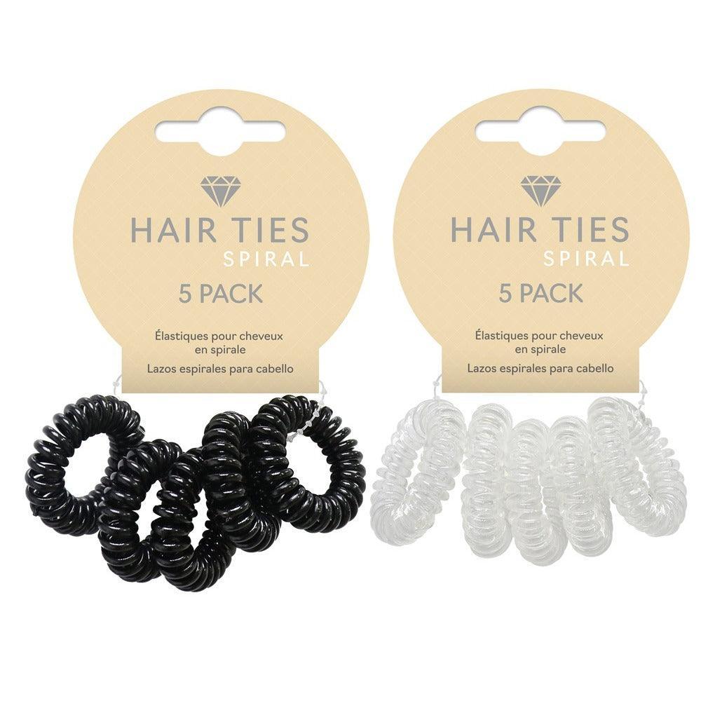 Spiral Hair Ties 2 Assorted | Pack of 5