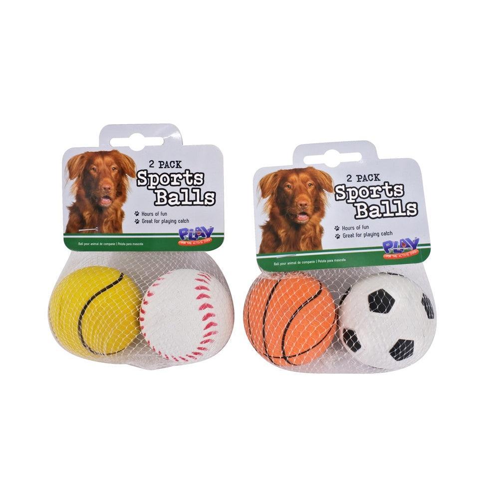 Sports Ball Dog Toy | 2 Assorted