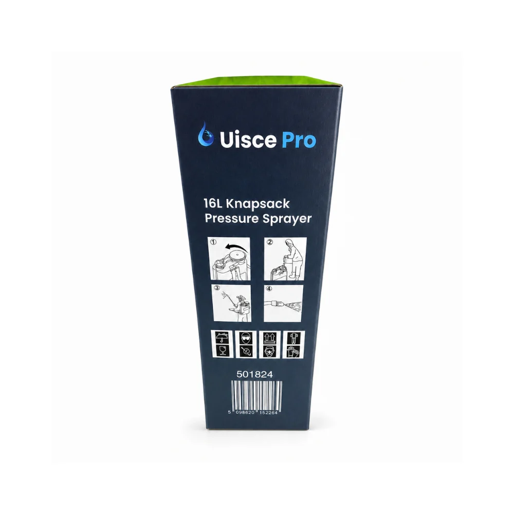 Uisce Pro Knapsack Pressure Sprayer | 16L Backpack Spray Tank - Image 2