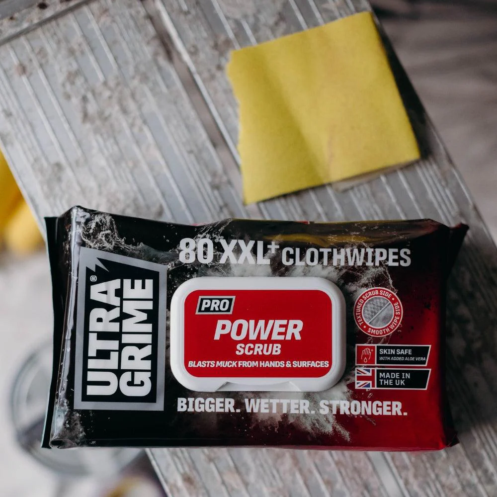 UltraGrime Pro Power Scrub XXL Clothwipes | Pack of 80 - Image 12