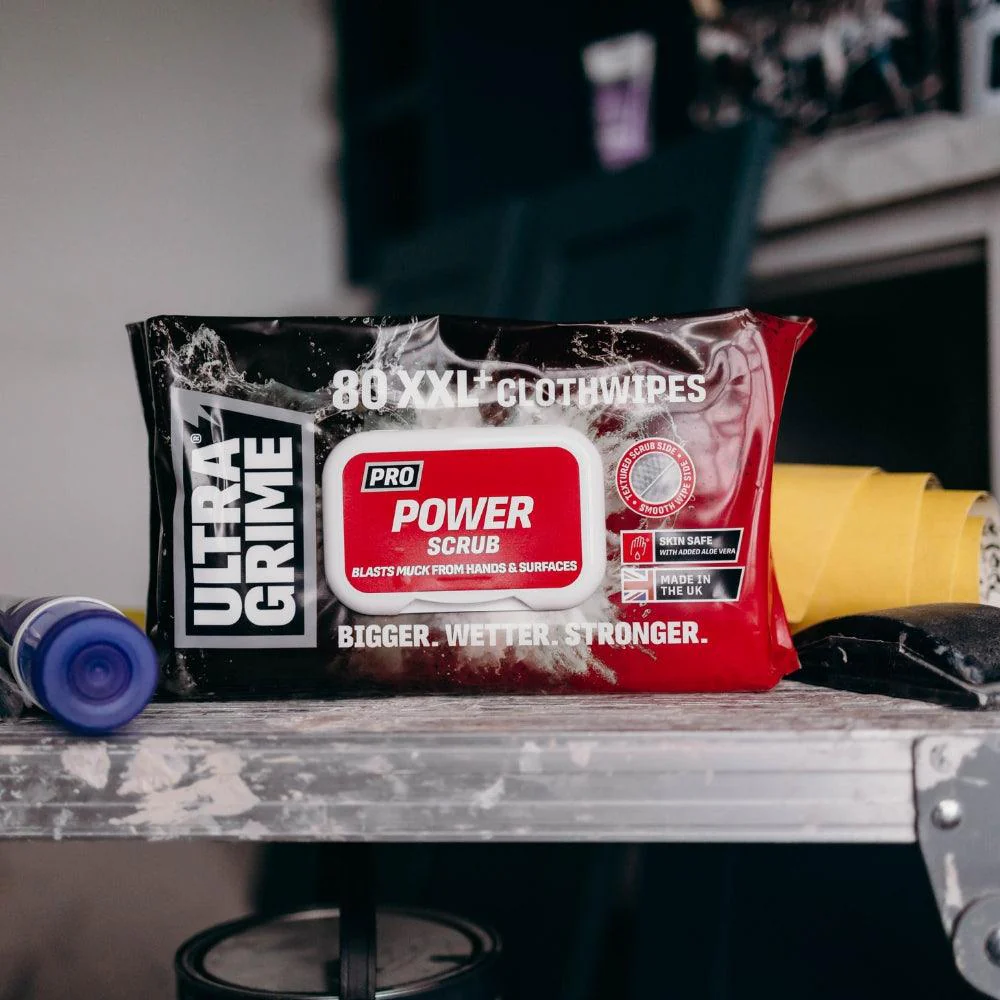 UltraGrime Pro Power Scrub XXL Clothwipes | Pack of 80 - Image 13