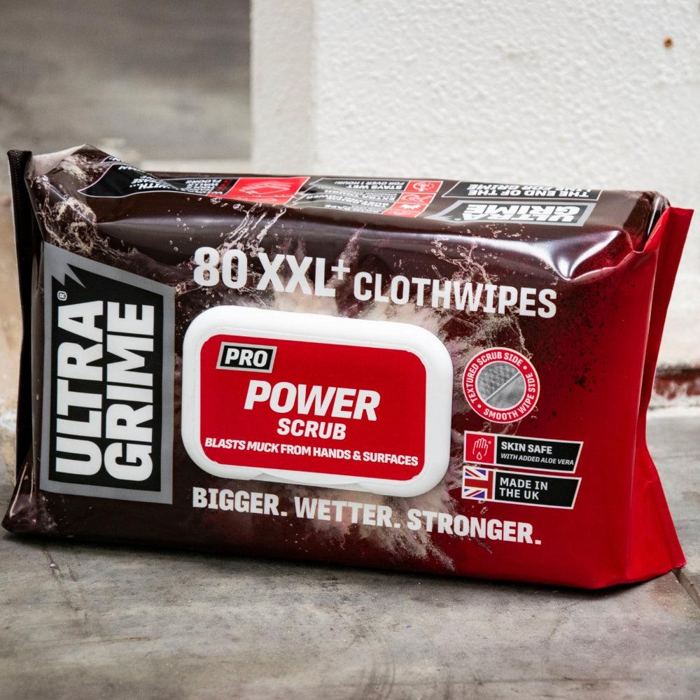 UltraGrime Pro Power Scrub XXL Clothwipes | Pack of 80 - Image 8