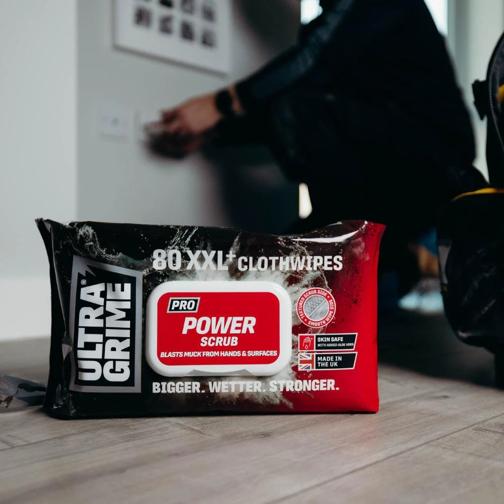 UltraGrime Pro Power Scrub XXL Clothwipes | Pack of 80 - Image 9