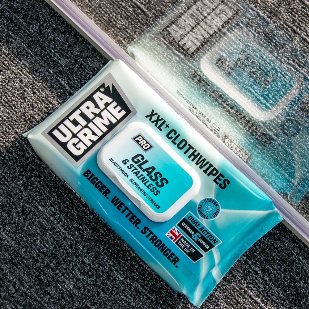 Ultragrime Pro XXL Clothwipes for Glass and Stainless Steel | Pack of  50 - Image 3