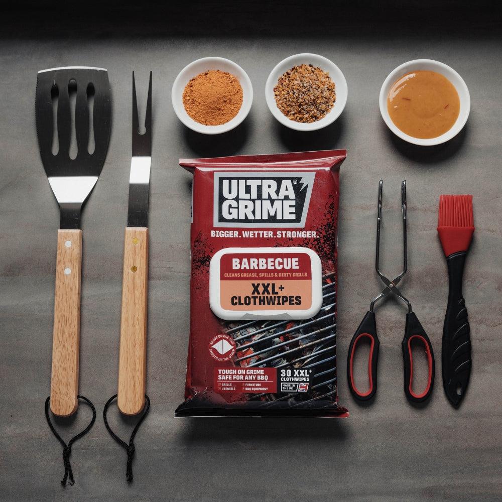 UltraGrime XXL+ Barbecue Clothwipes | Durable and Pre-Moistened | Pack of 30 - Image 3