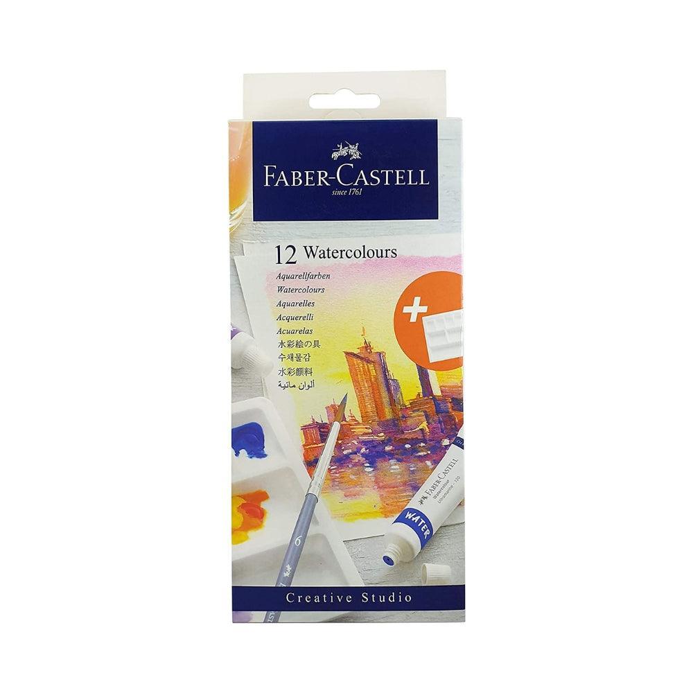 Faber Watercolour Box of 12 With Palette