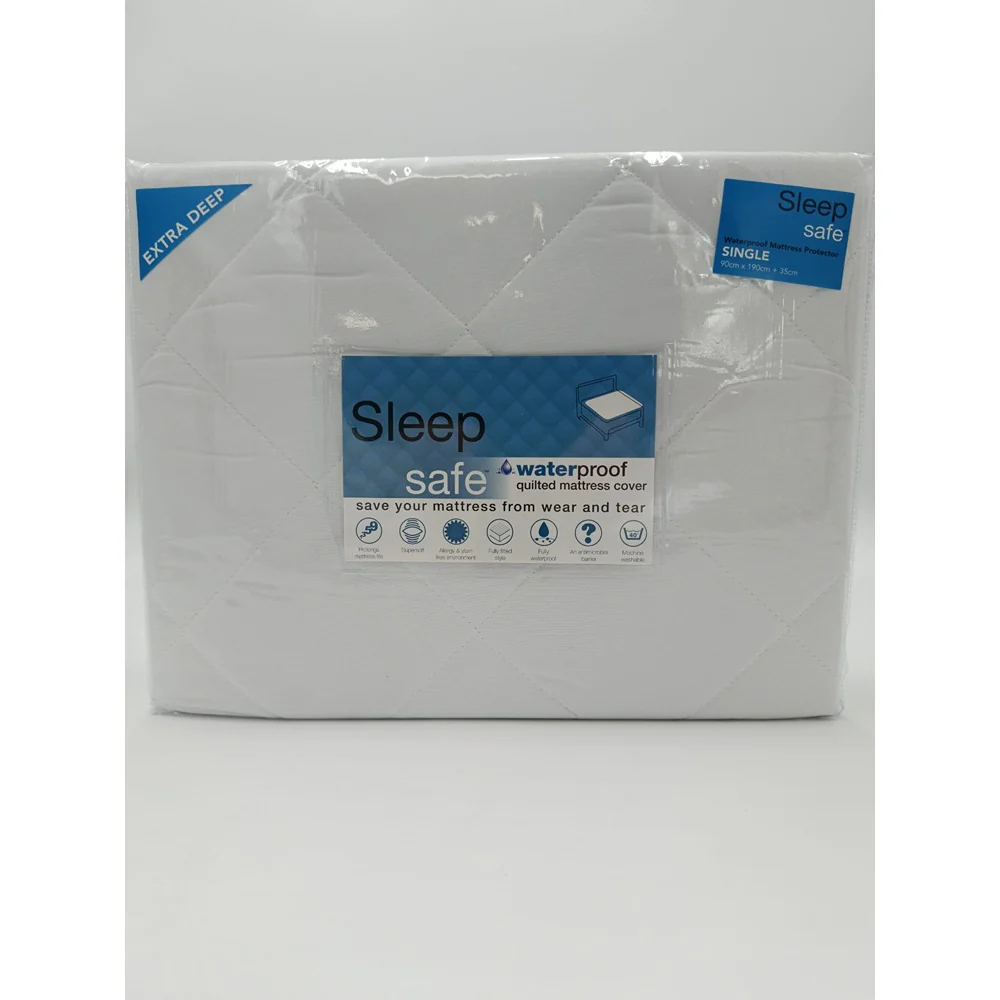 Waterproof Deep Mattress Protector | Single Bed Size, Deep Fit