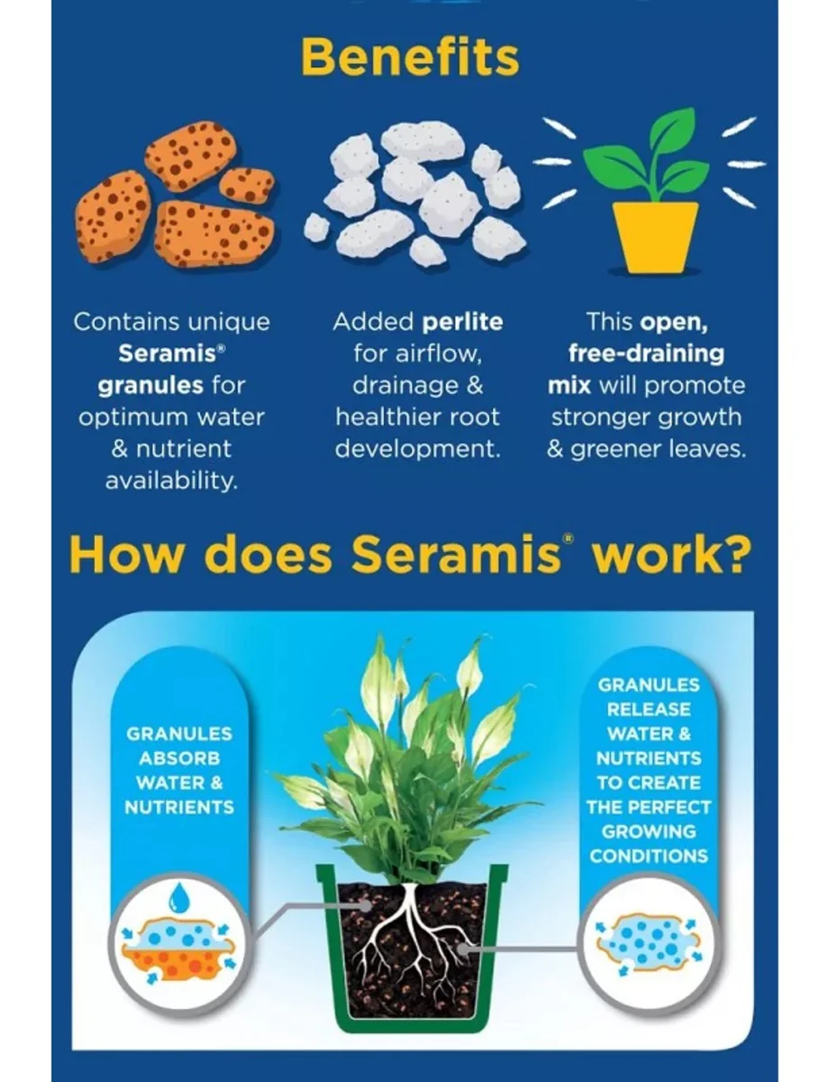Westland Houseplant Potting Mix | Peat-Free 4L | Enhanced with Seramis - Image 3
