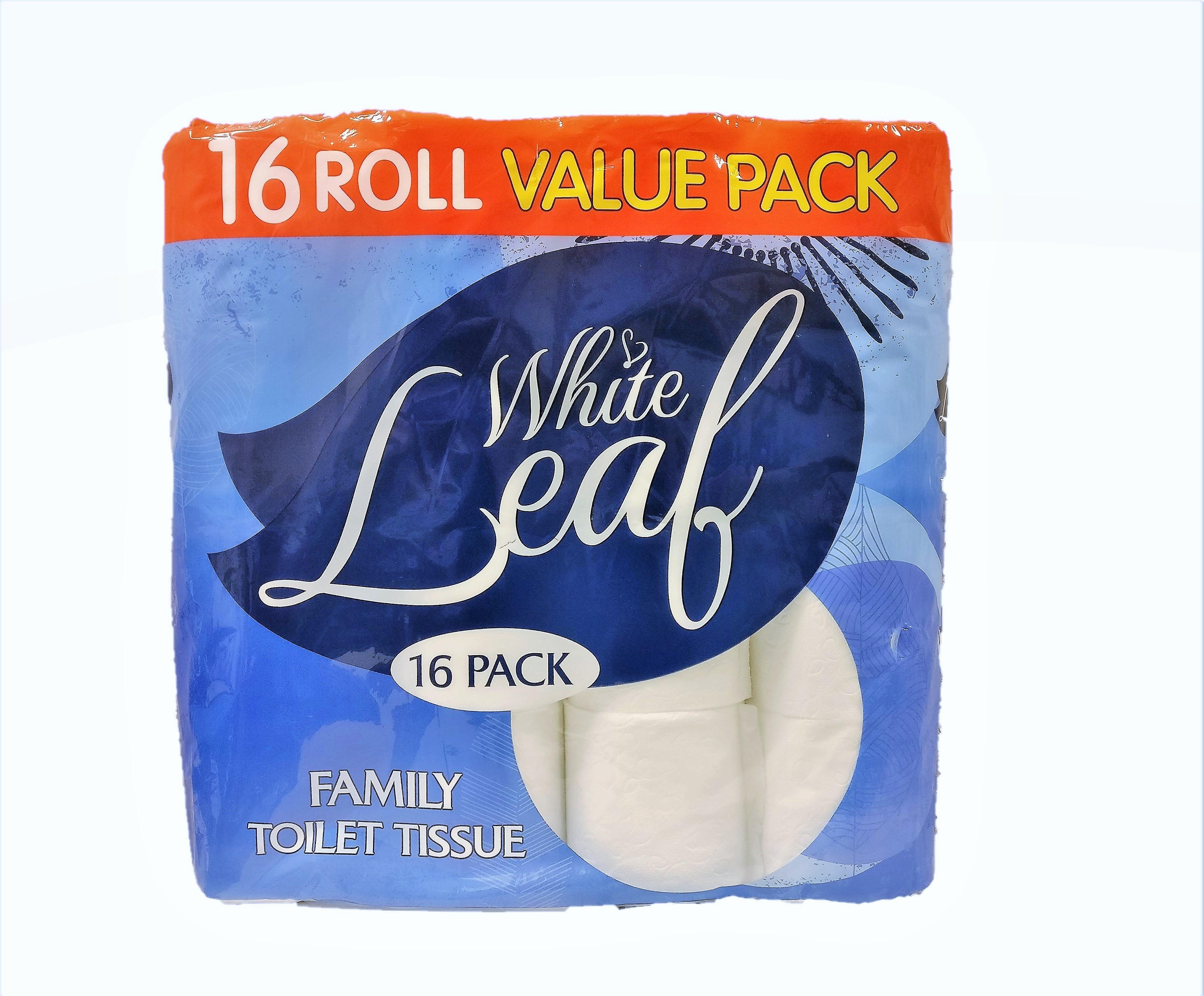 White Leaf Family 16pk Toilet Roll