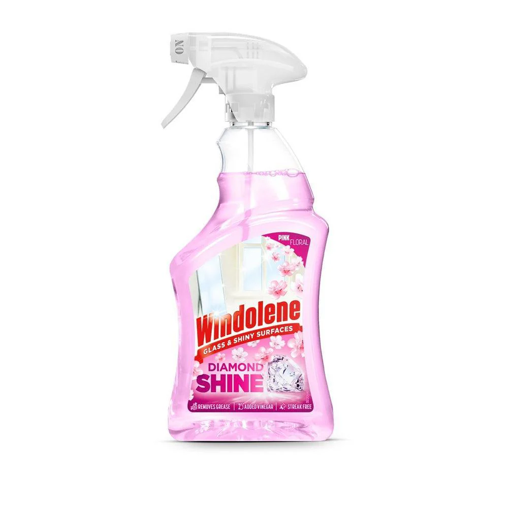 Windolene Pink Floral Glass & Shiny Surface | 750ml