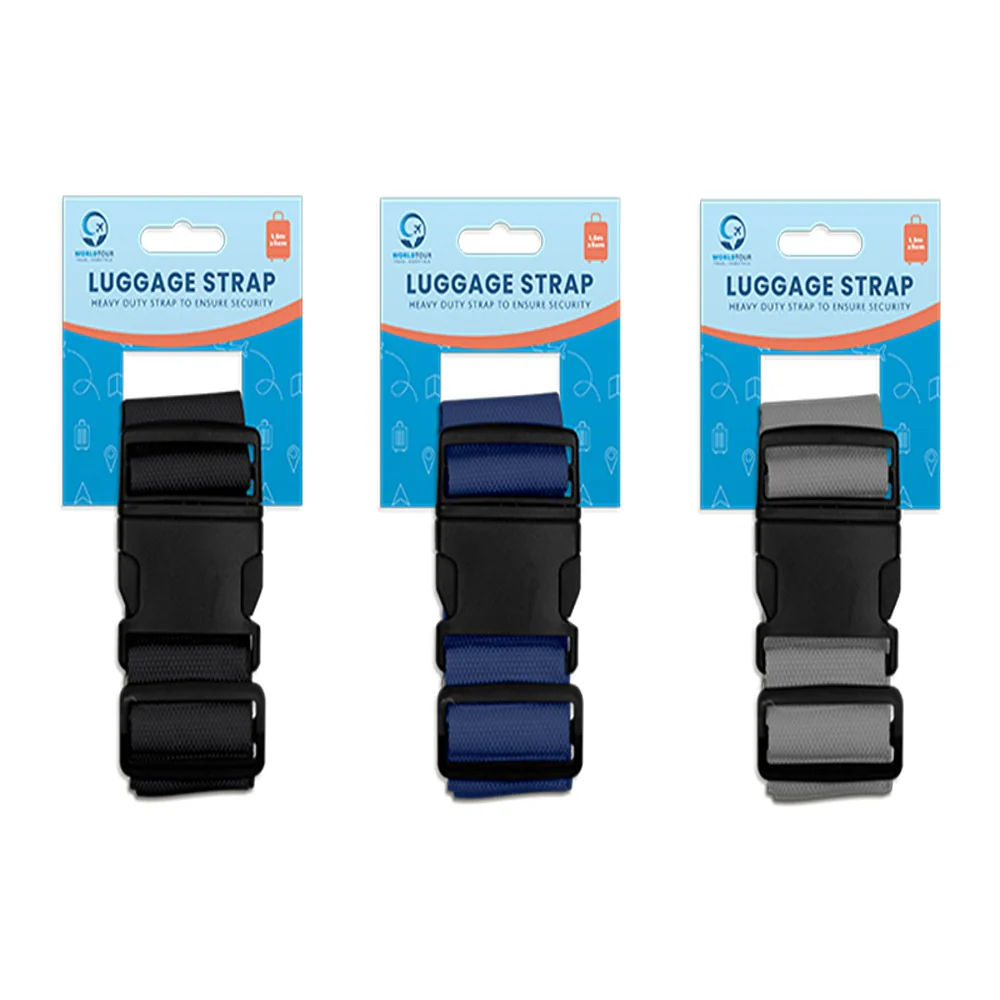 World Tour Durable Heavy-Duty Luggage Strap | 1.8m