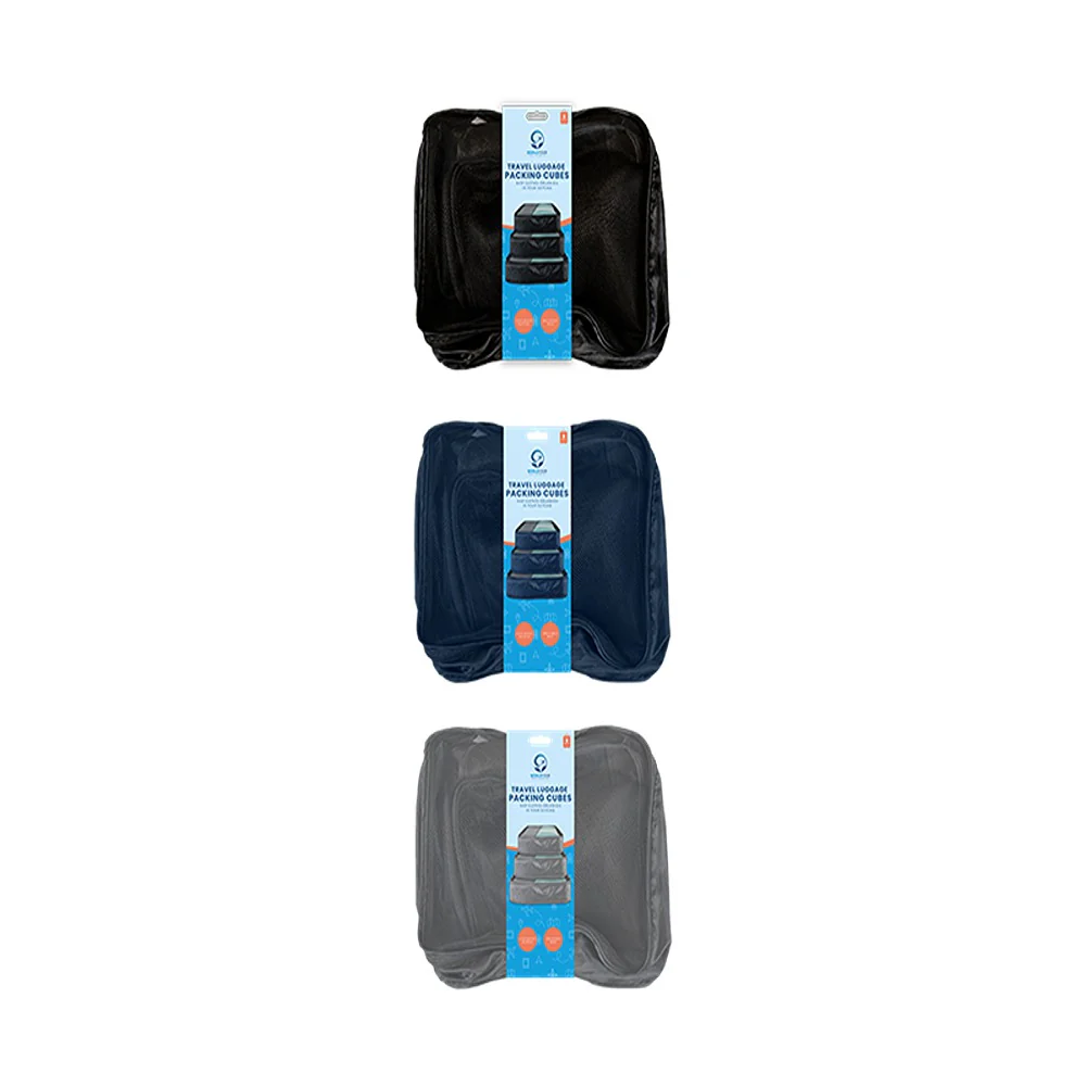 World Tour Travel Luggage Packing Cubes | 3pk