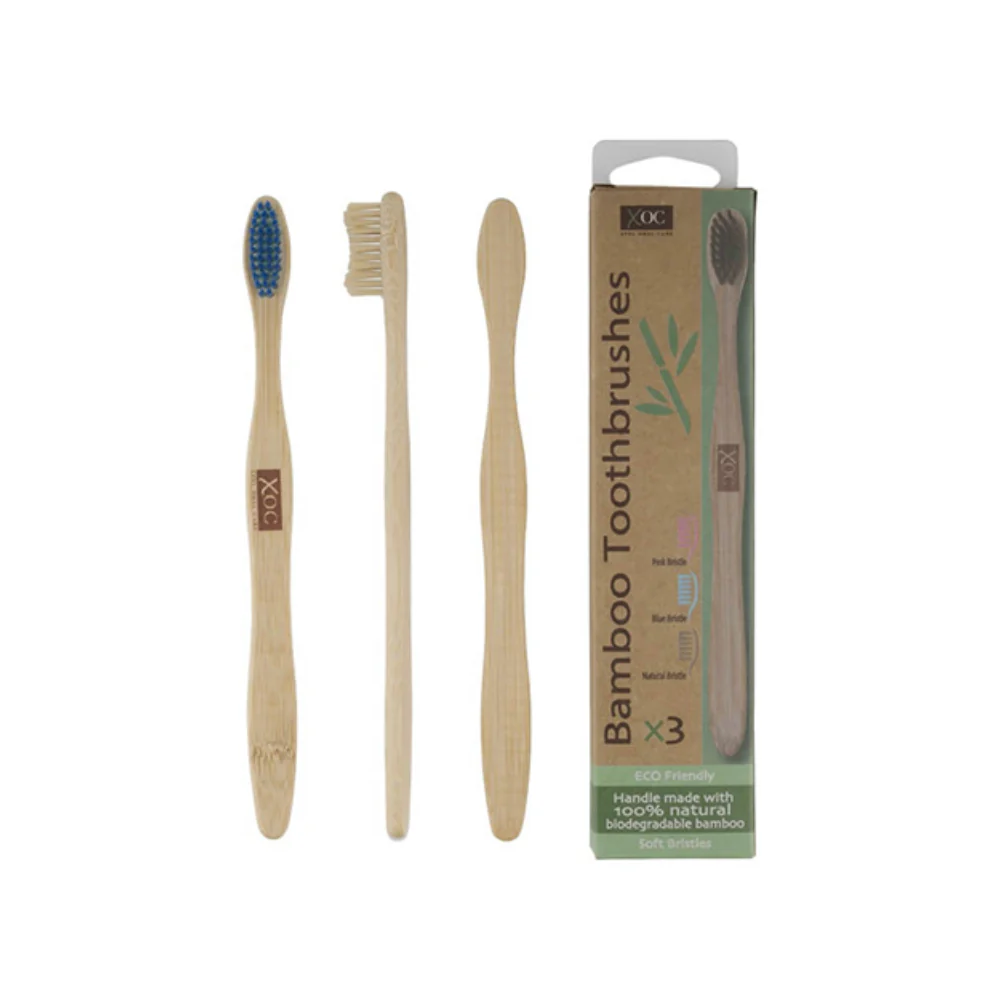 Xpel Nail Care Bamboo Toothbrush Soft Bristles | Biodegradable Bamboo Handle - Image 2
